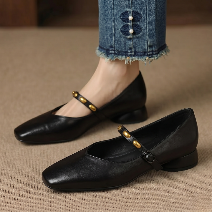 Zyra | Vegan Leather Flats