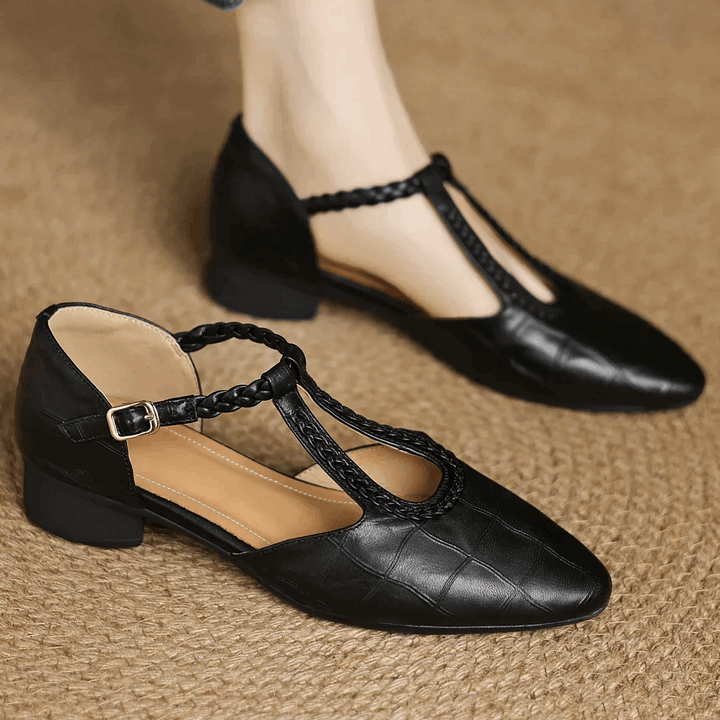 Oliardi Elena Orthopaedic Leather Mary Jane Shoes