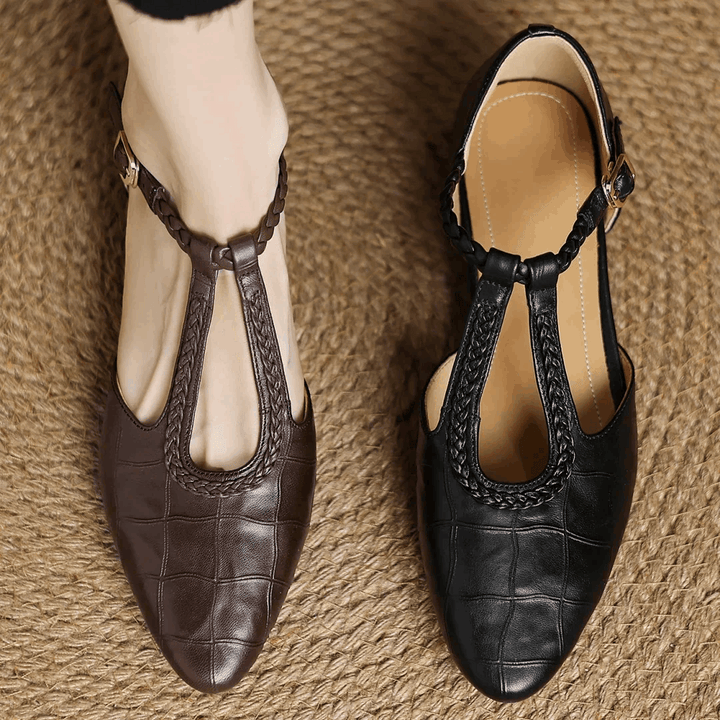 Oliardi Elena Orthopaedic Leather Mary Jane Shoes