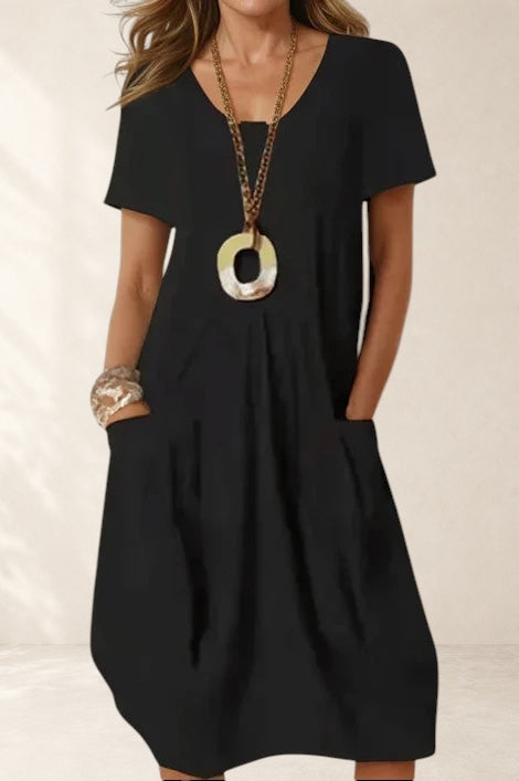 Ophelia | Easy Casual Flow Midi Dress