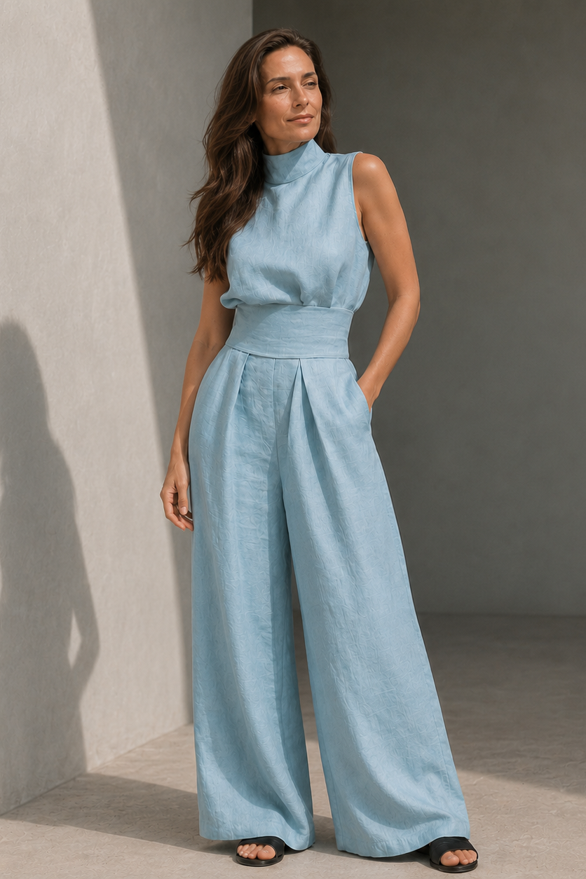 Quirine | Wide-Leg Two-Piece Set