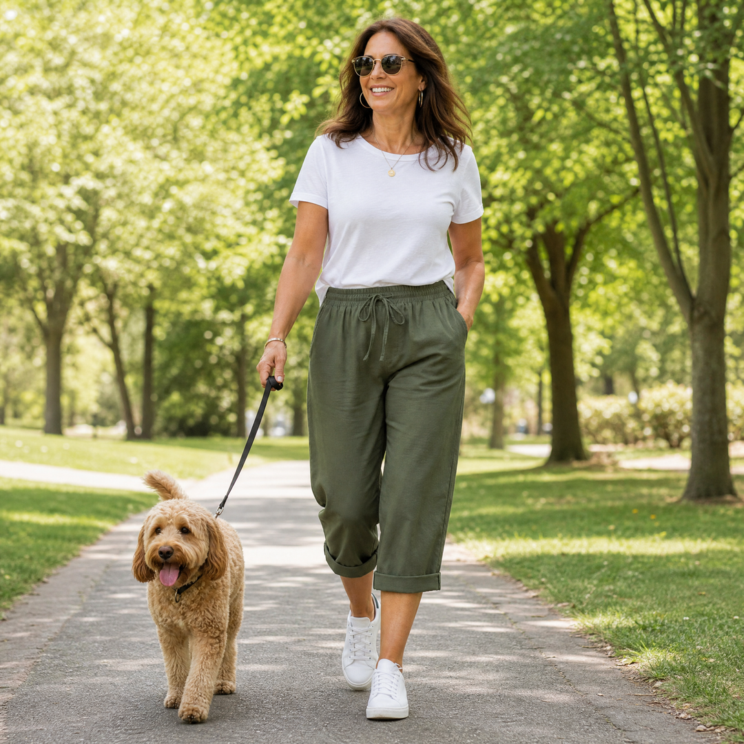 Brisella – Breathable Drawstring Capris