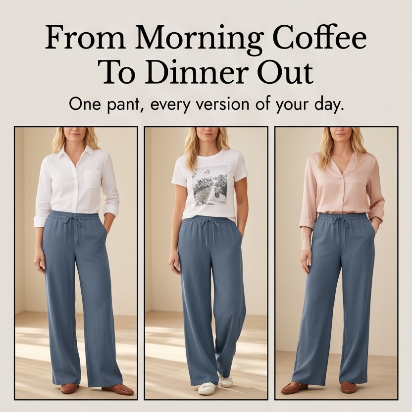 Linavia – Breezy Wide-Leg Pants with Pockets