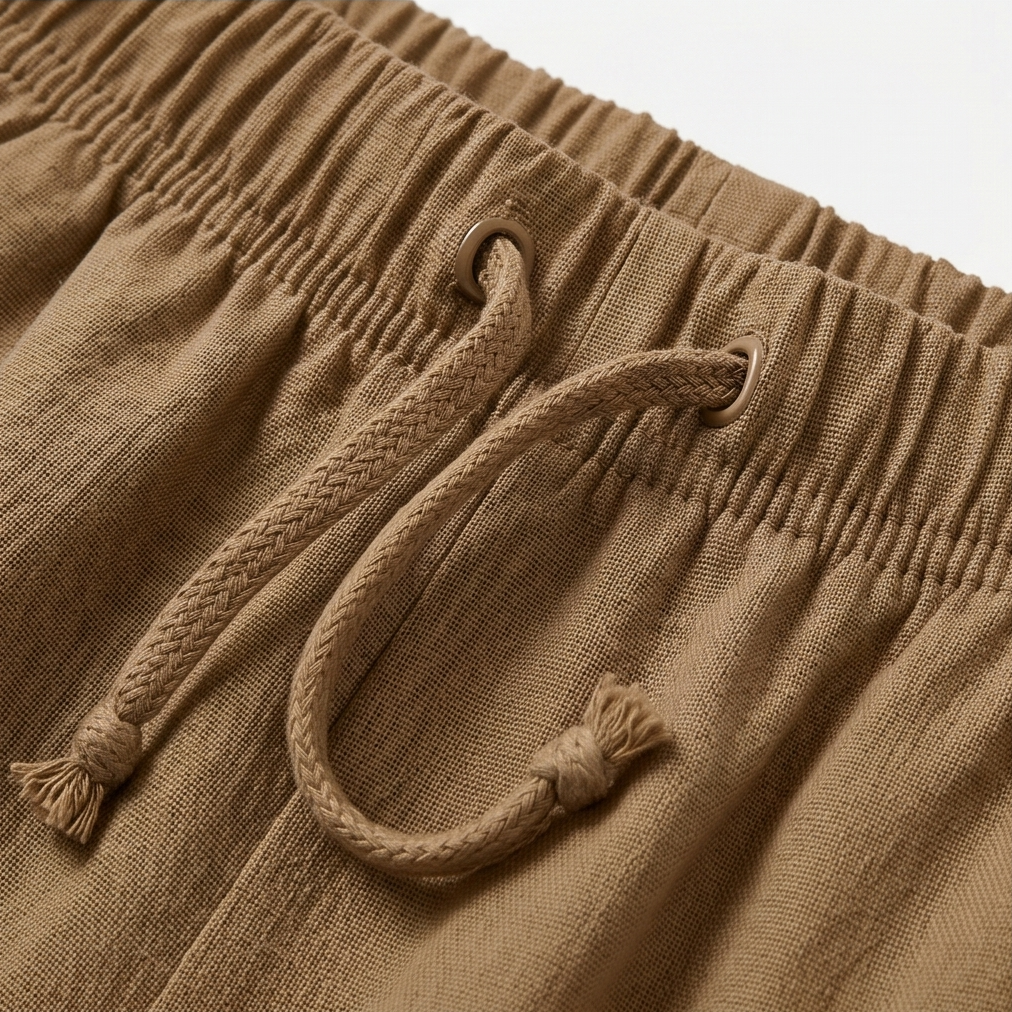 Lumera – Wide-Leg Drawstring Shorts with Smocked Waist