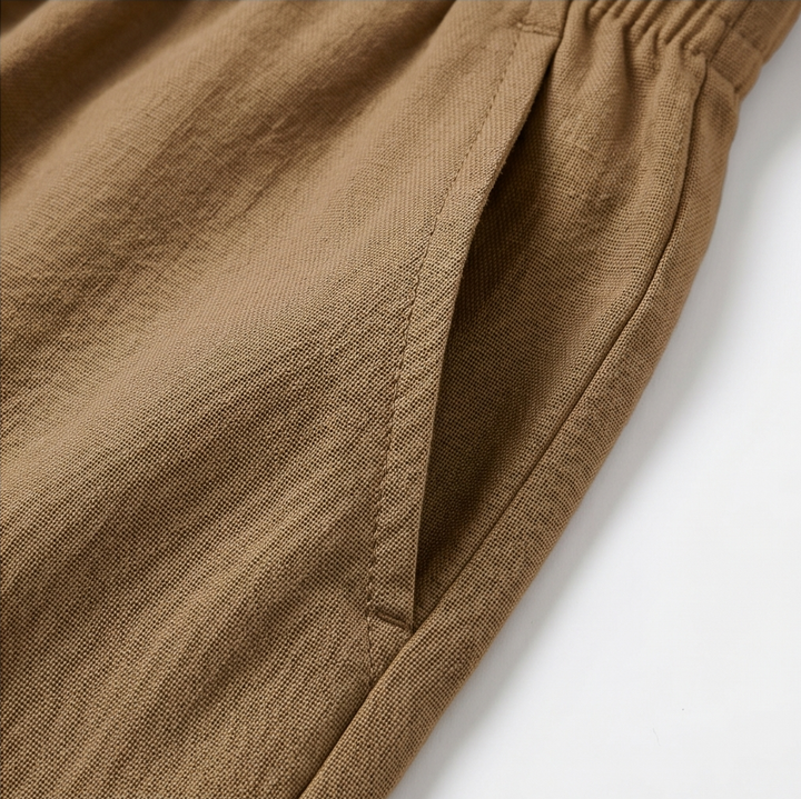 Lumera – Wide-Leg Drawstring Shorts with Smocked Waist