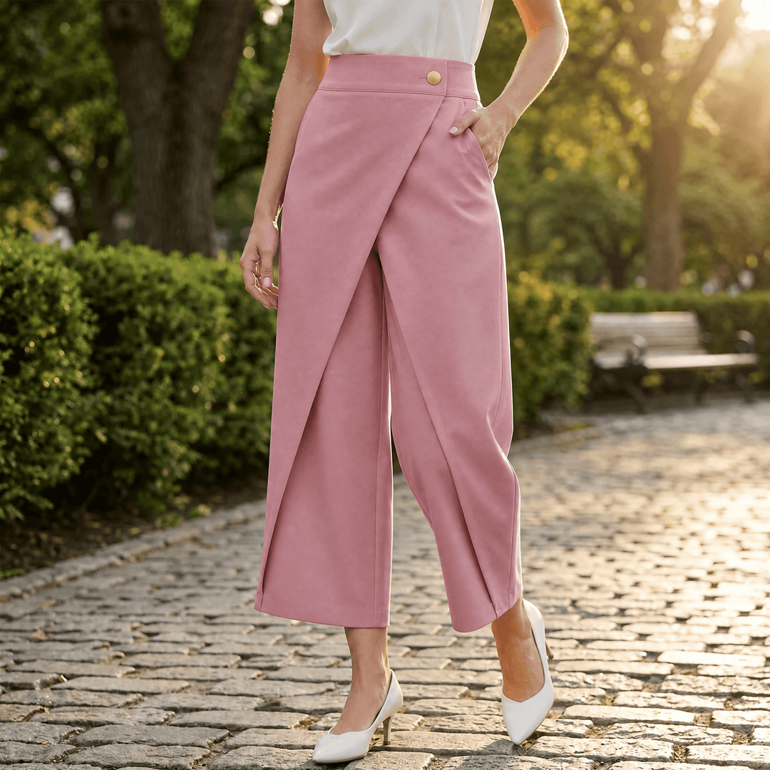 Lunavia – Wrap-Front Wide-Leg Pants