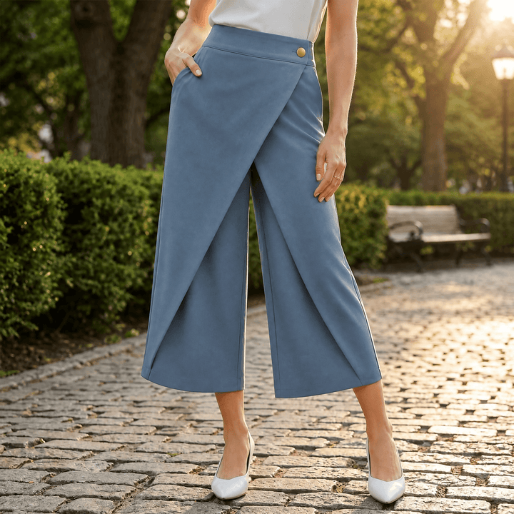 Lunavia – Wrap-Front Wide-Leg Pants