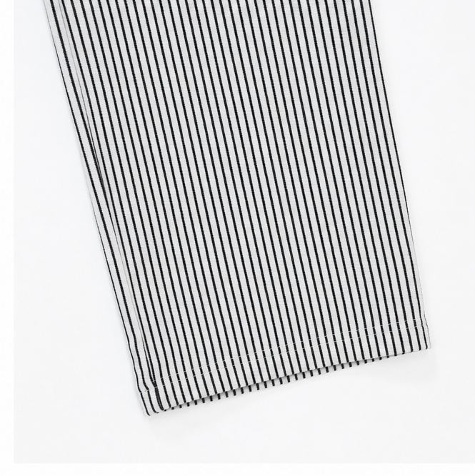 Marena – Striped Side-Button Cropped Summer Pants for Women