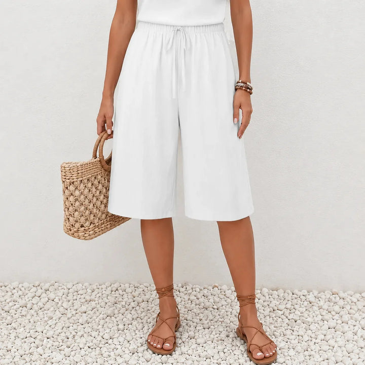 Calaya – Wide Leg Drawstring Pants for Women, Lightweight Summer Pull On Bottoms