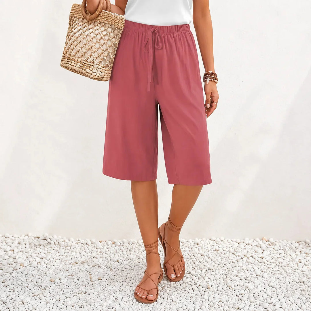 Calaya – Wide Leg Drawstring Pants for Women, Lightweight Summer Pull On Bottoms