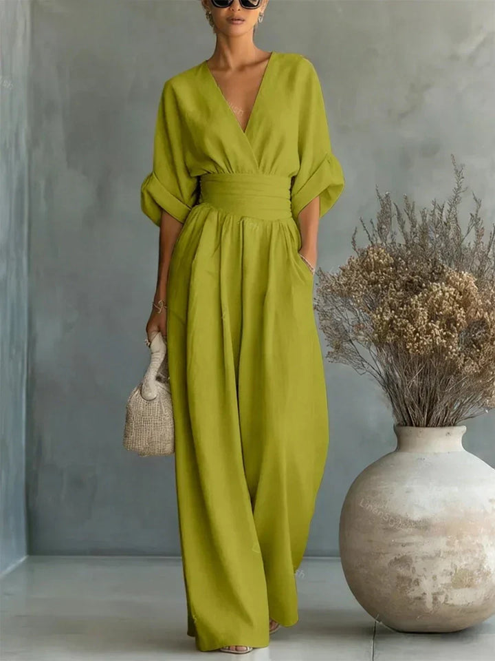 Elara™ | Flowy Wide-Leg Jumpsuit